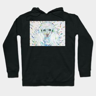 POODLE watercolor portrait .1 Hoodie